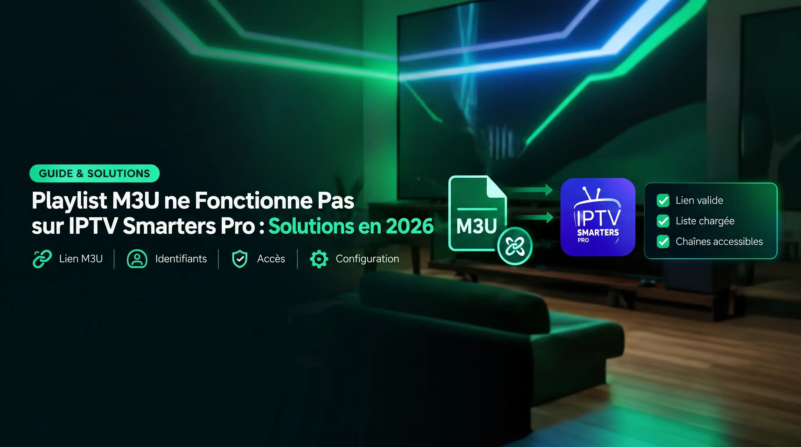 Playlist M3U ne fonctionne pas sur IPTV Smarters Pro : solutions en 2026