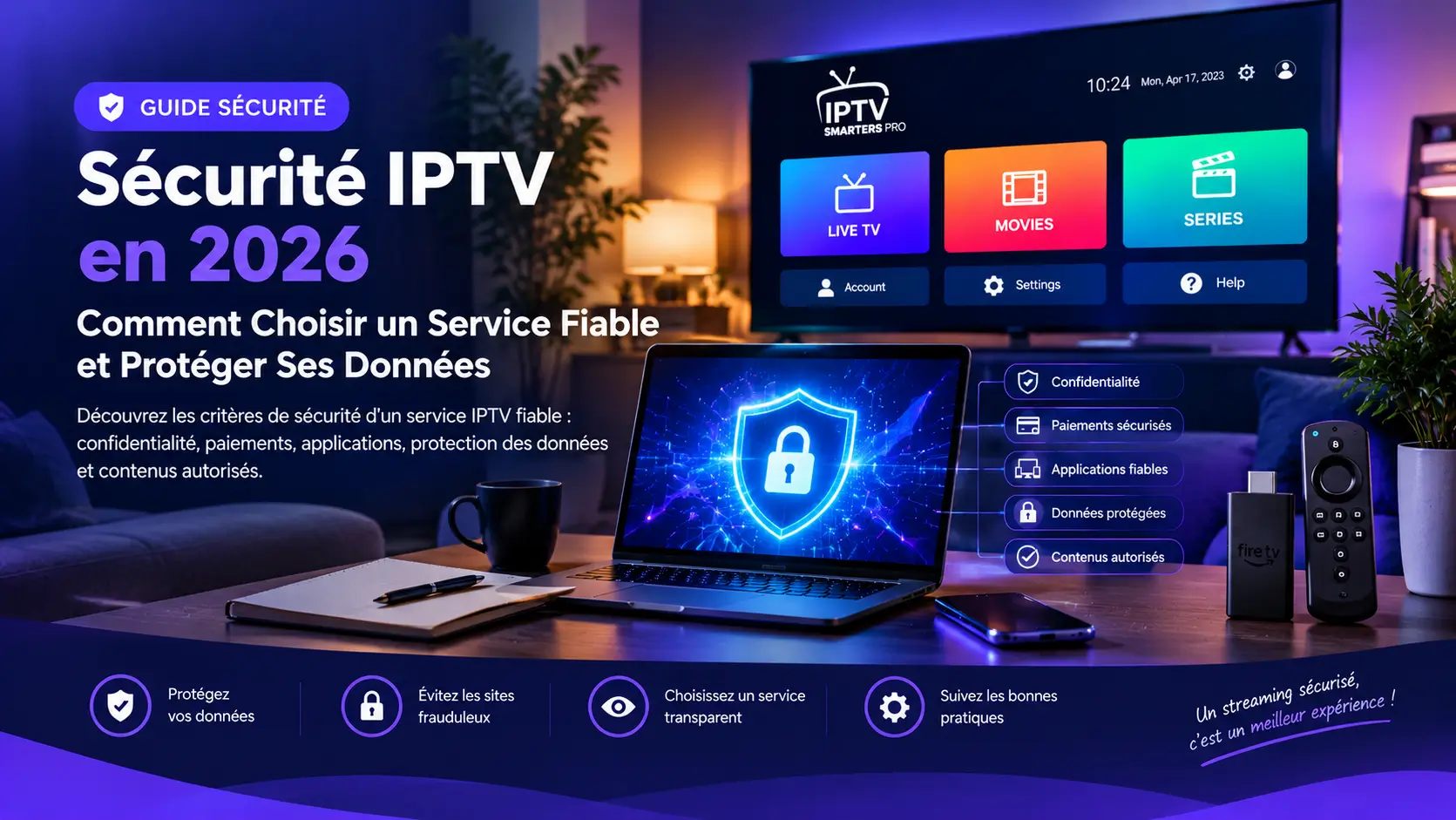 Sécurité IPTV en 2026 : comment choisir un service fiable et protéger ses données